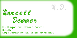 marcell demmer business card